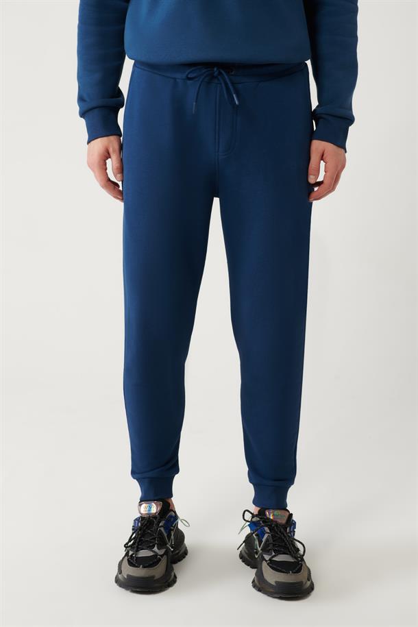 İndigo Piramid Baskılı Jogger