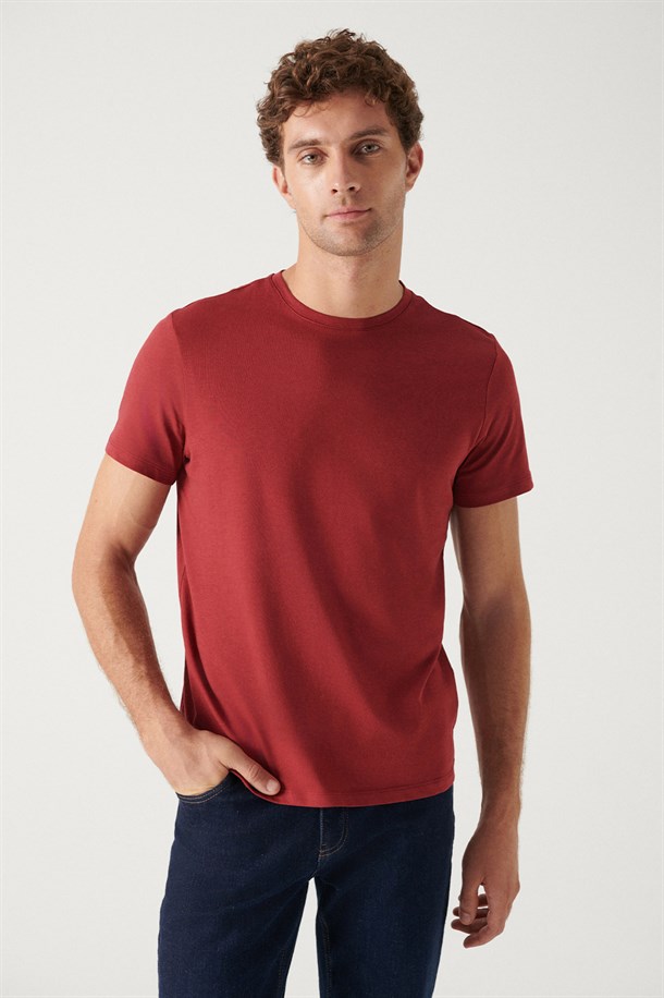 2'li Bisiklet Yaka Düz T-Shirt