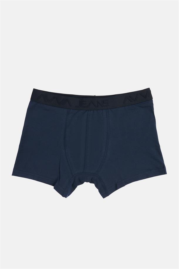 Lacivert Düz Boxer