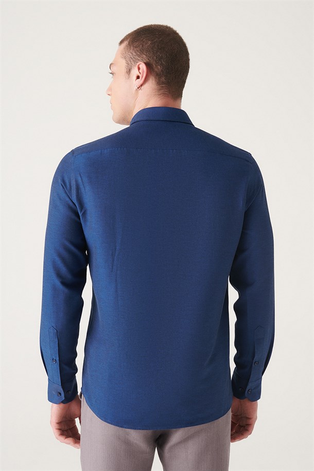 Oxford Düğmeli Yaka Slim Fit Gömlek