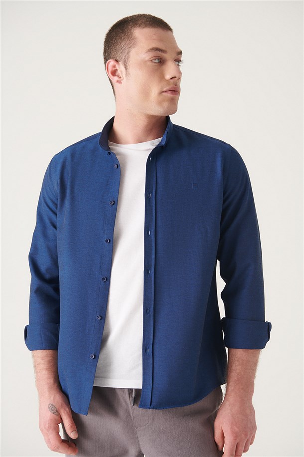 Oxford Düğmeli Yaka Slim Fit Gömlek