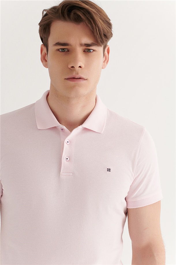 Polo Yaka Düz T-Shirt