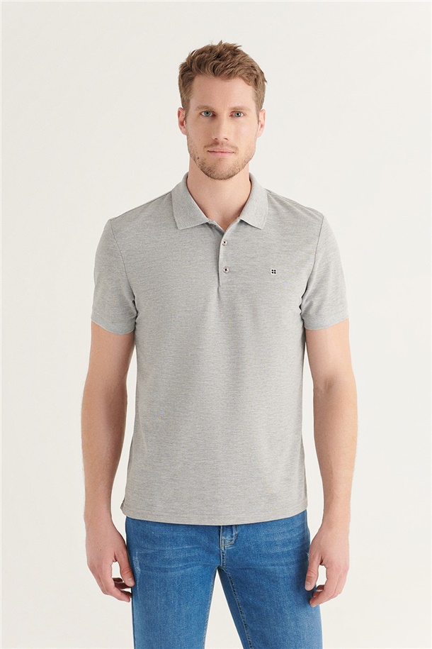 Polo Yaka Düz T-Shirt