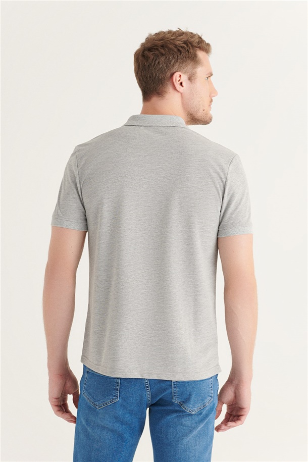 Polo Yaka Düz T-Shirt