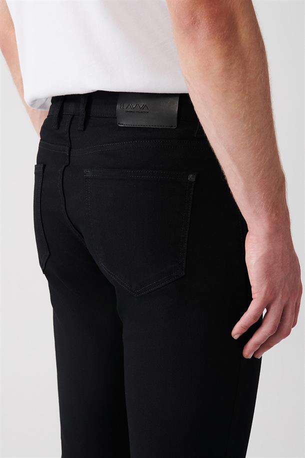 Siyah Basic 5 Cep Kanvas Pantolon