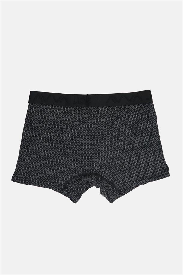 Siyah Desenli Boxer
