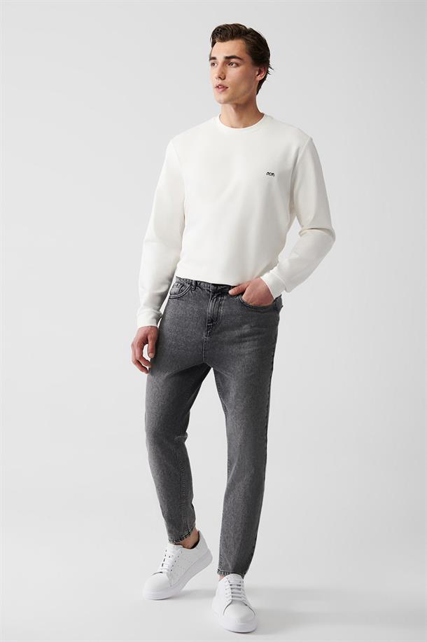 Siyah Random Yıkamalı  Jean
