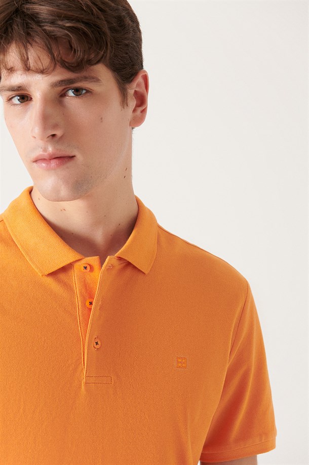 Polo Yaka Düz T-Shirt