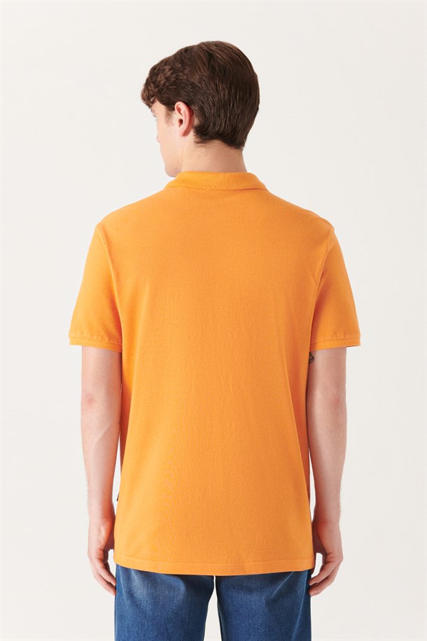 Polo Yaka Düz T-Shirt