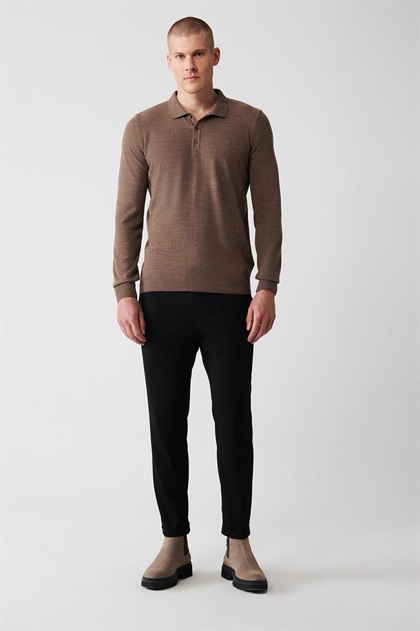 Vizon Polo Yaka Basic Unisex Triko Kazak