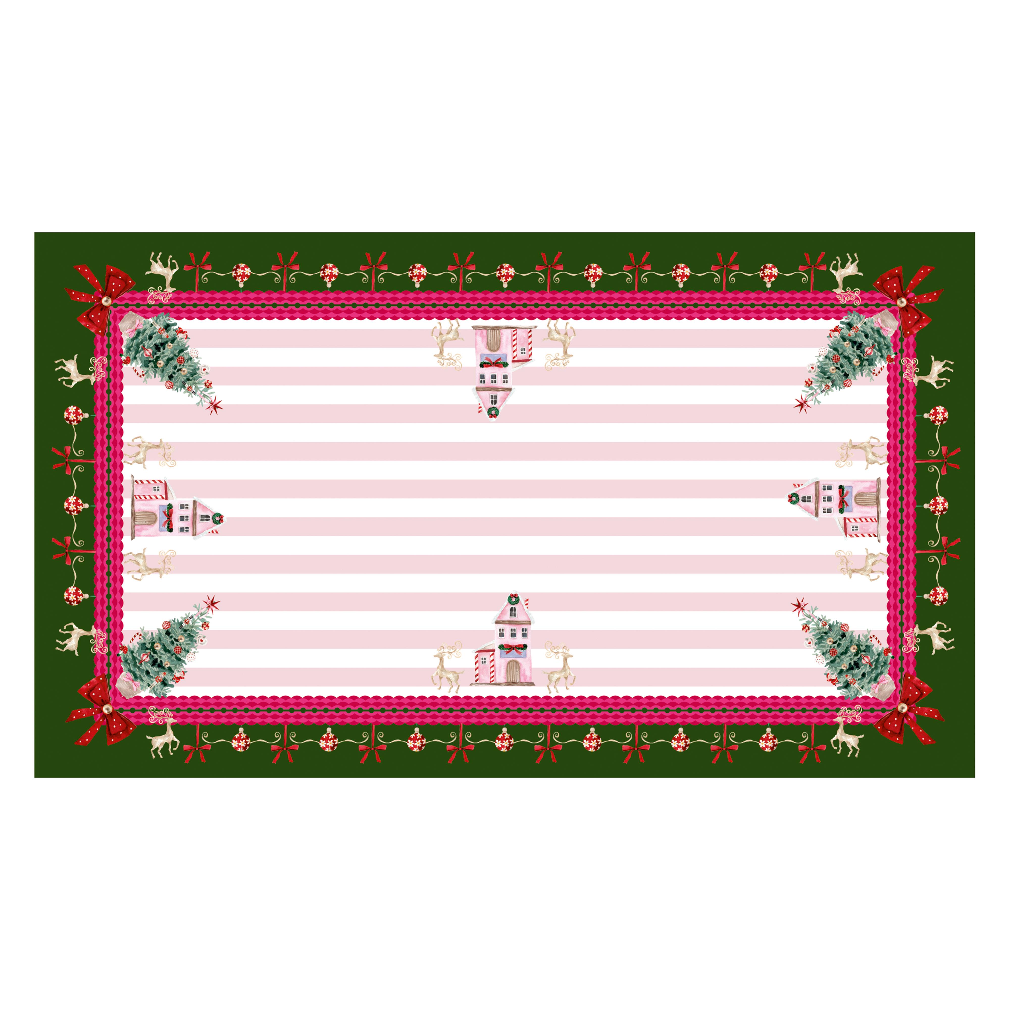 140x240 cm Masa Örtüsü-Pink