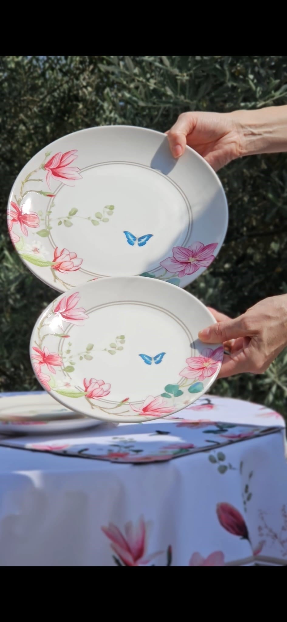 27 cm Porselen Tabak
