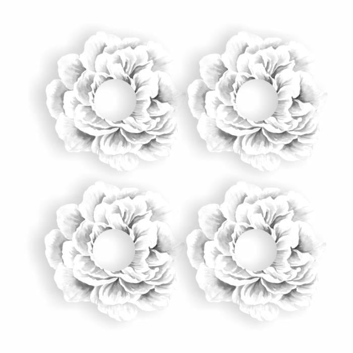 8x8 cm 4 Parça Peçete Halka Takımı-11821
