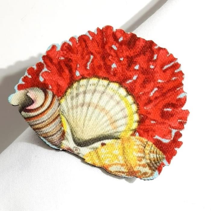 8x8 cm 4 Parça Peçete Halka Takımı