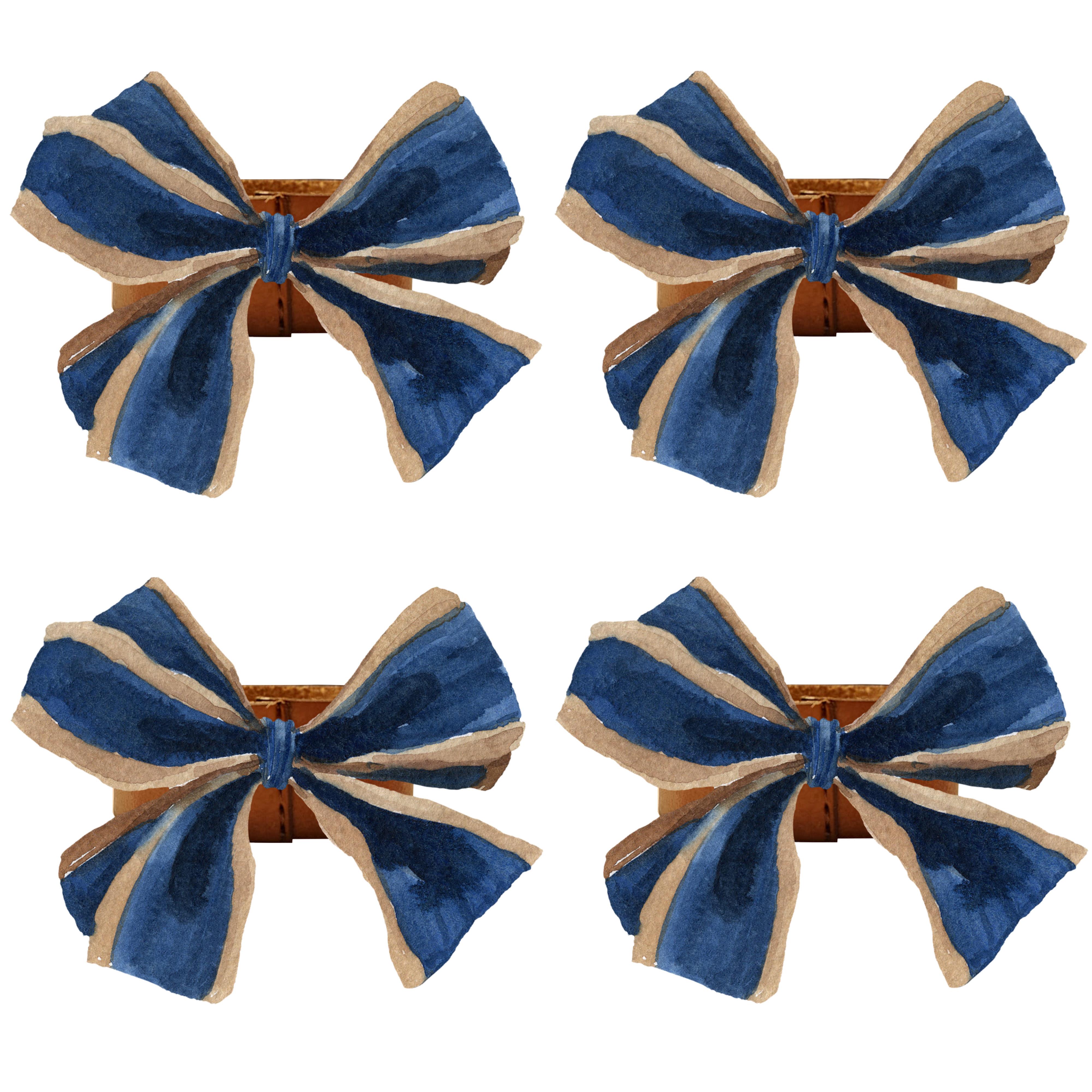 8x8 cm 4 Parça Peçete Halka Takımı-Royal