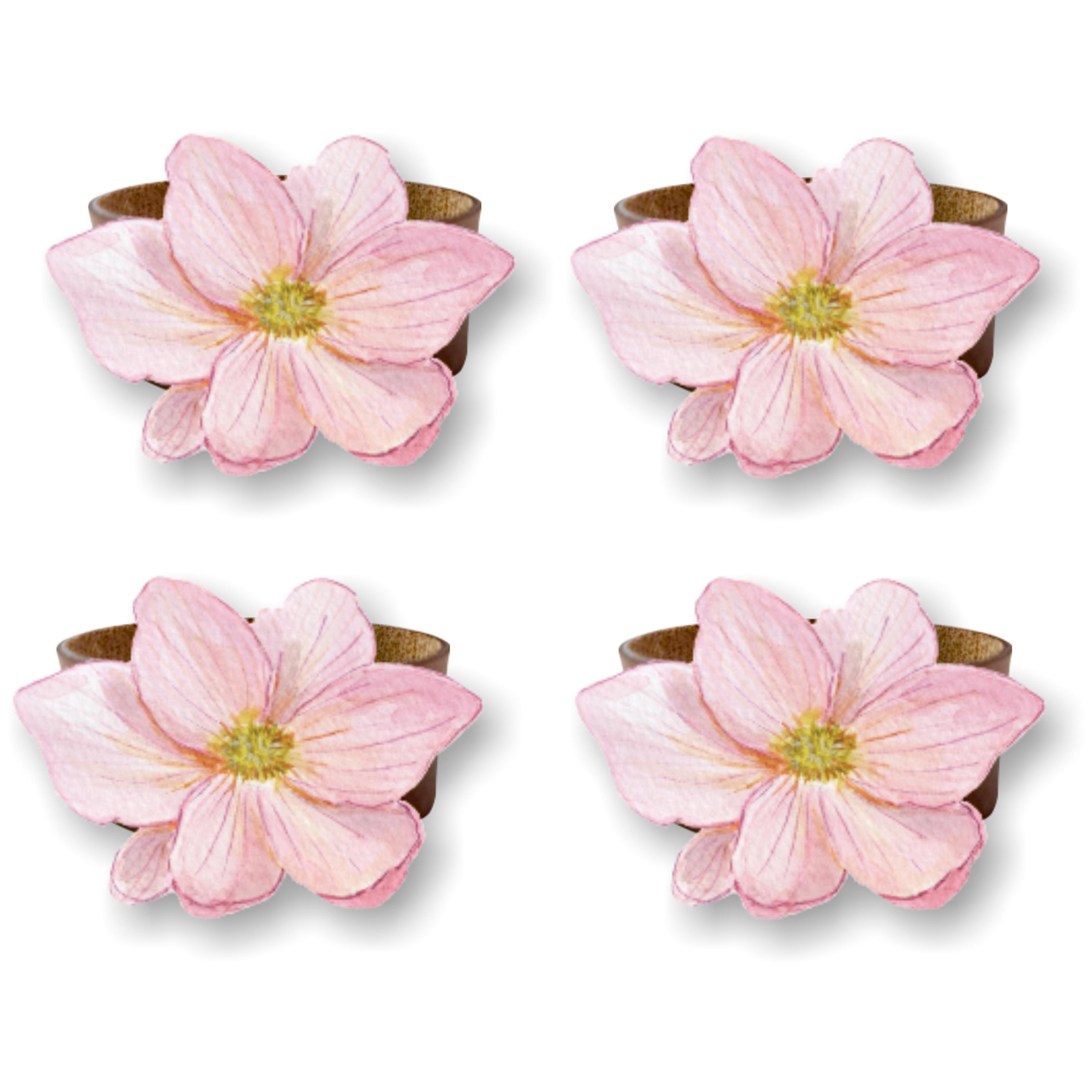 8x8cm 4 Parça Peçete Halka Takımı-12297