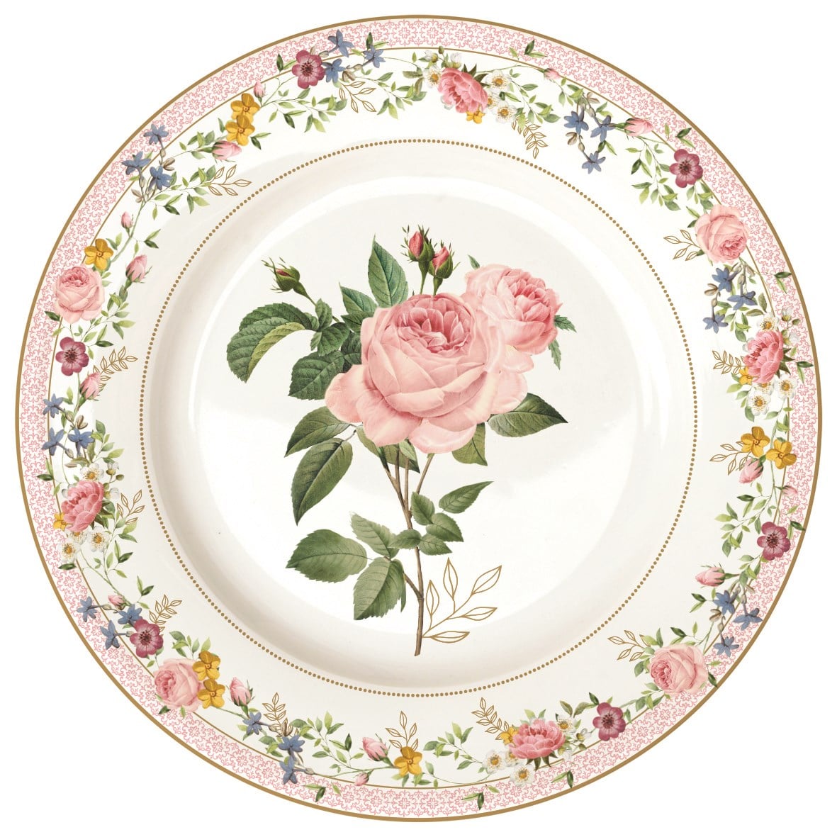 EASY LIFE Chant Des Roses Porselen Pasta Tabağı 19 cm