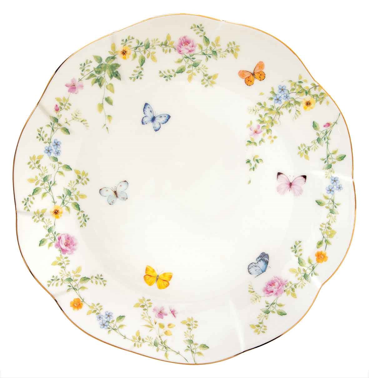 EASY LIFE Dancing Butterflies Porselen Servis Tabağı 27 cm 