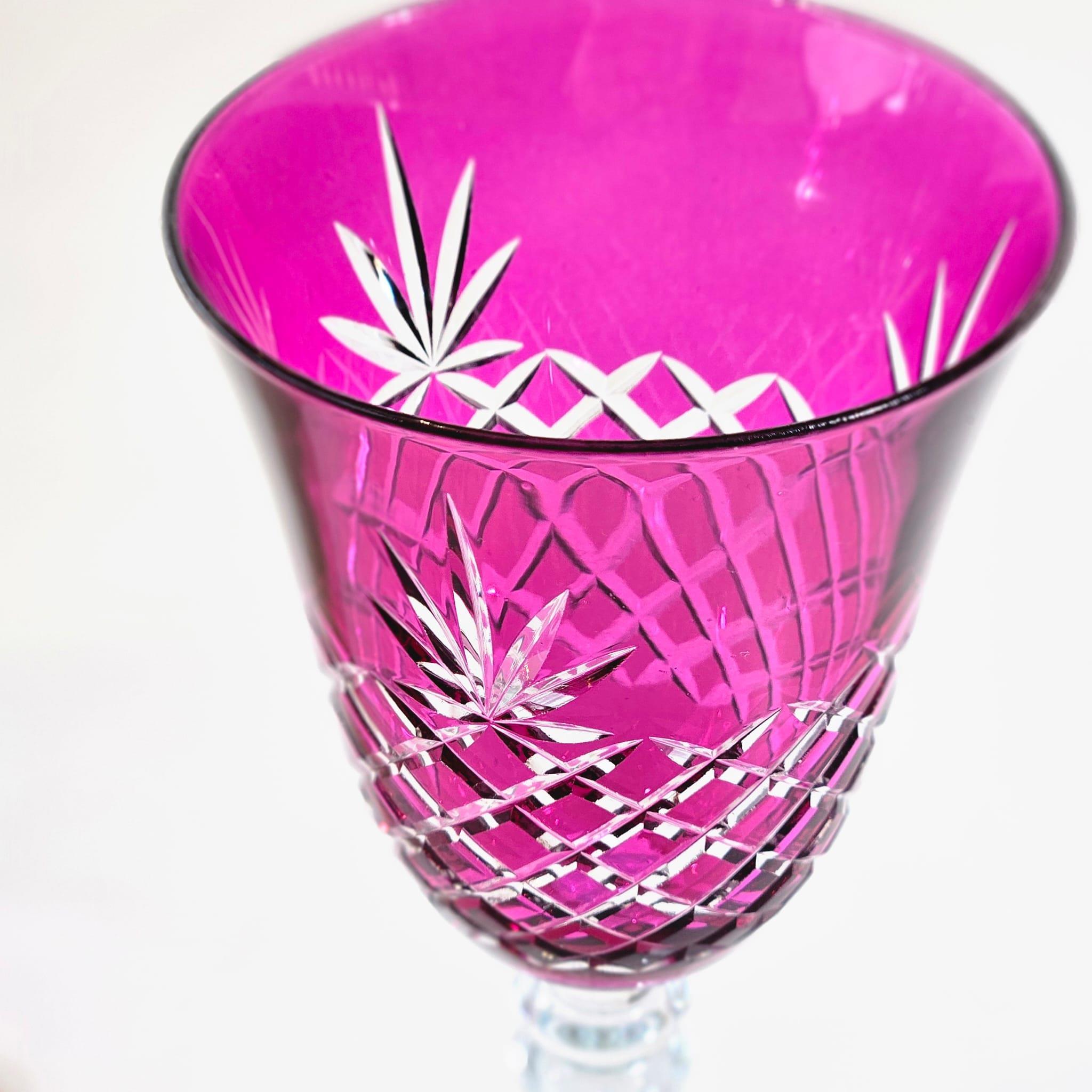 PEMBE KRİSTAL KADEH
