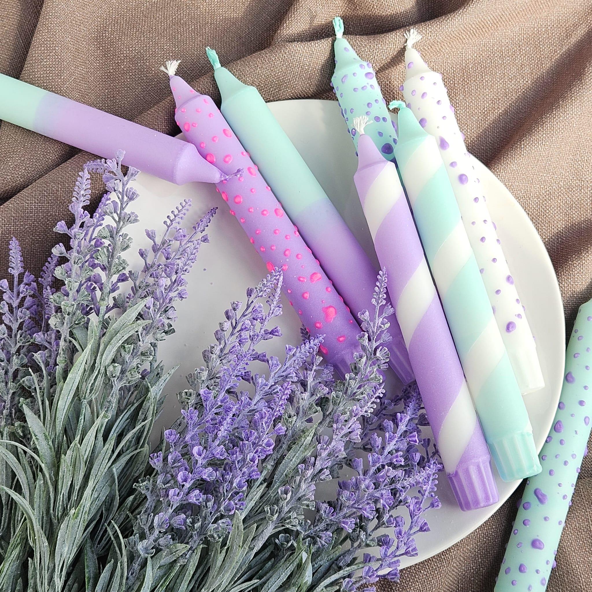 PURPLE DREAM LİLA MİNT DEGRADE MUM
