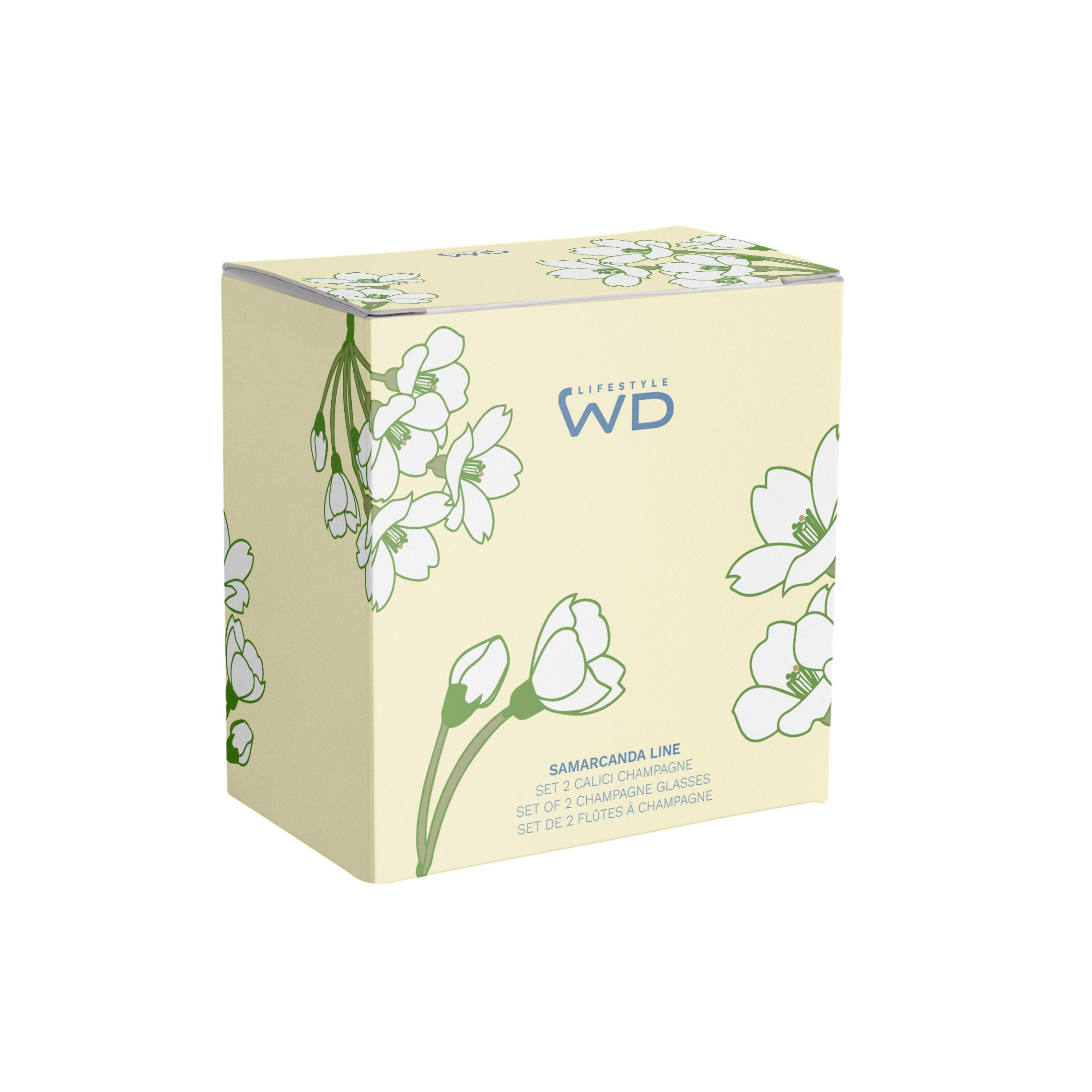 WD LIFESTYLE Monterey 2li Cam Kokteyl Kadeh Seti Bej-Yeşil 280 ml