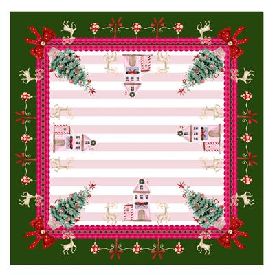 140x140 cm Masa Örtüsü-Pink