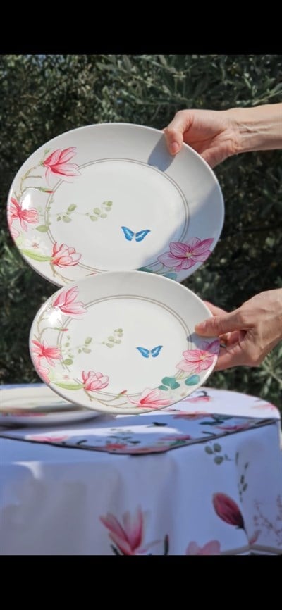 21 cm Porselen Tabak