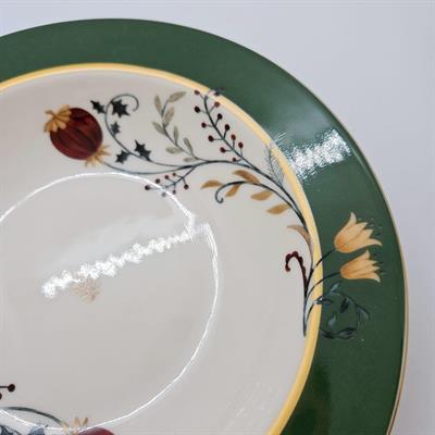 23 cm Porselen Çukur Yemek Tabağı
