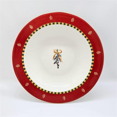 23 cm Porselen Çukur Yemek Tabağı
