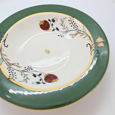 23 cm Porselen Çukur Yemek Tabağı