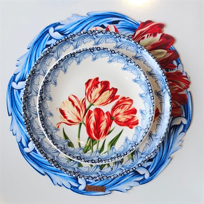 27 cm Porselen Tabak