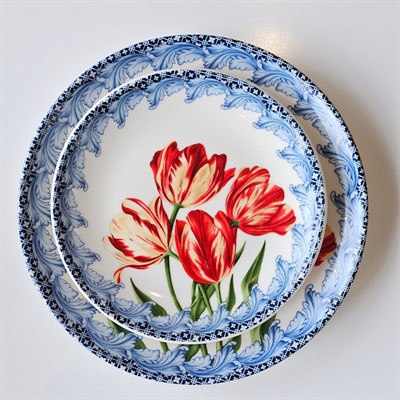 27 cm Porselen Tabak