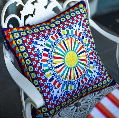 43x43 cm Biyeli Kırlent Kılıfı