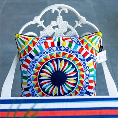 43x43 cm Biyeli Kırlent Kılıfı