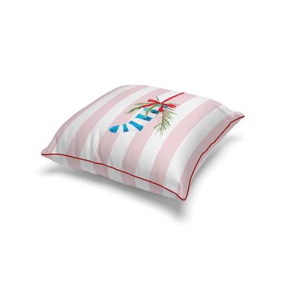 43x43 cm Biyeli Kırlent Kılıfı-Pink 12583