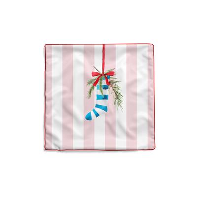 43x43 cm Biyeli Kırlent Kılıfı-Pink 12583