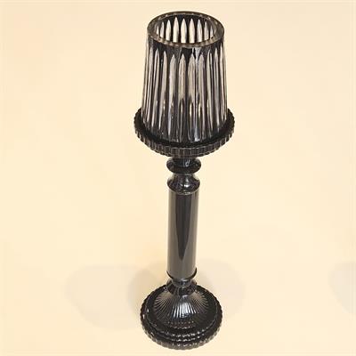 CD- SİYAH KRİSTAL ŞAMDAN BÜYÜK BOY 35 CM