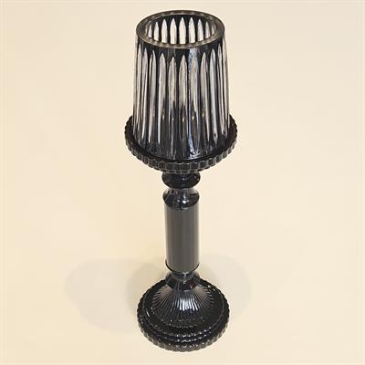 CD-SİYAH KRİSTAL ŞAMDAN ORTA BOY 30 CM