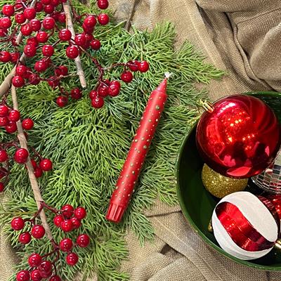 CHRISTMAS KIRMIZI DAMLA MUM