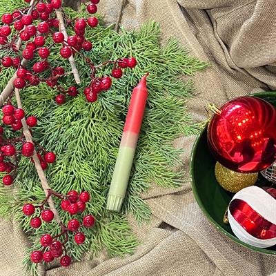 CHRISTMAS KIRMIZI YEŞİL MUM