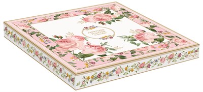 EASY LIFE Chant Des Roses Porselen Sunumluk 25 x 25 cm