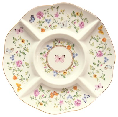EASY LIFE Dancing Butterflies Porselen Sunumluk 25,5 cm