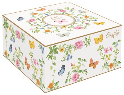 EASY LIFE Dancing Butterflies Porselen Kase 16 cm