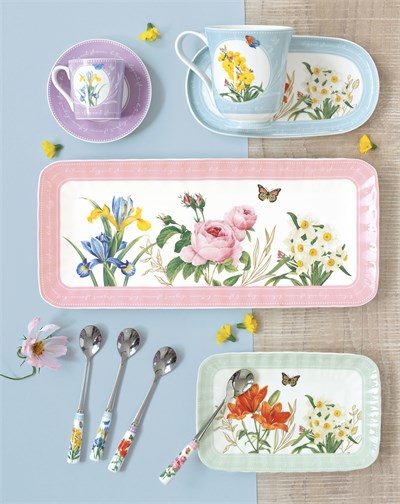 EASY LIFE Royal Blossom Porselen Sunumluk 36 x 15 cm