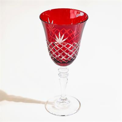 KIRMIZI KRİSTAL KADEH