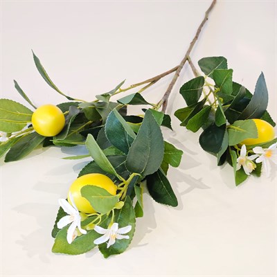 LİMON ÇİÇEKLİ LİMON DALI 74 CM