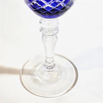 MAVİ KRİSTAL KADEH