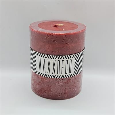 Silindir Mum Bordo- Küçük