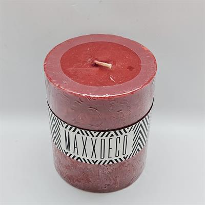 Silindir Mum Bordo- Küçük