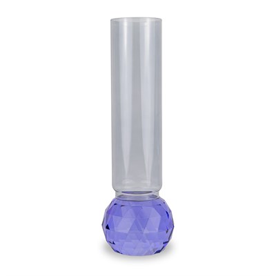 WD LIFESTYLE Monterey Dekoratif Vazo - Gri-Mor 7x31,6 cm